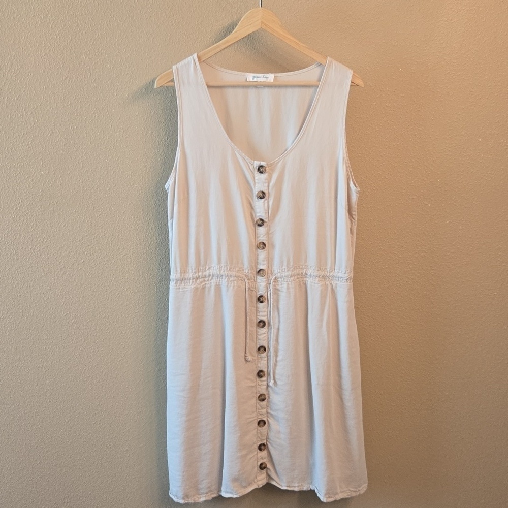 Grace and Lace Cream Button Down Dress
